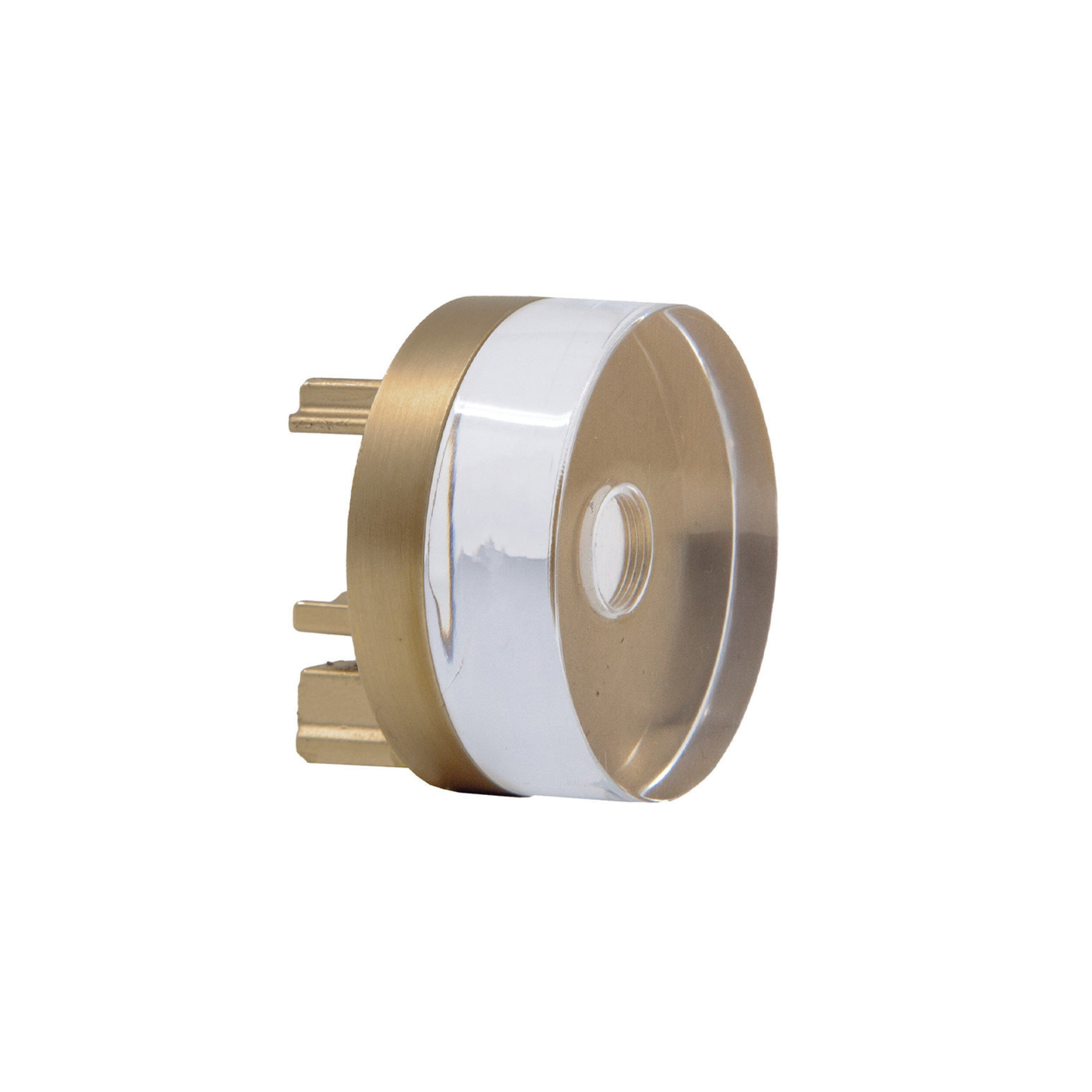 Acrylic End Cap with Metal Collar