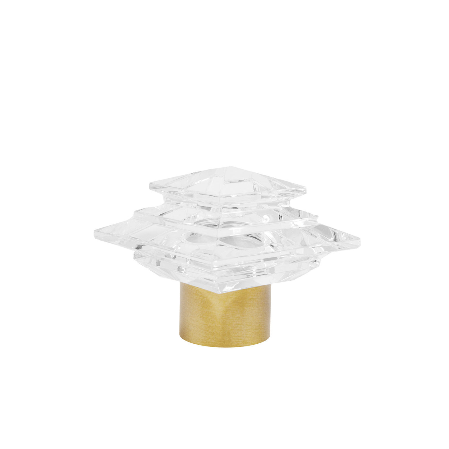 Acrylic Finial with Metal Collar