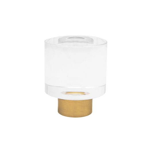 Acrylic Finial with Metal Collar