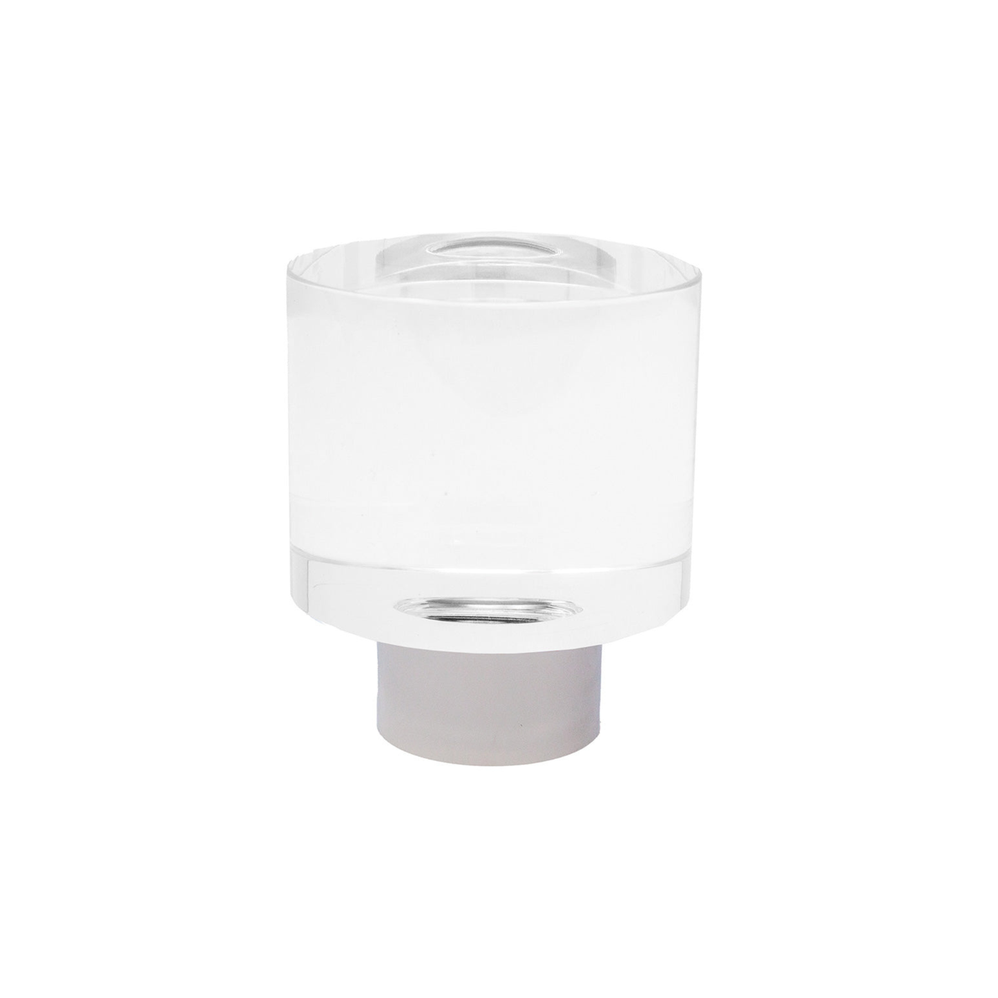 Acrylic Finial with Metal Collar