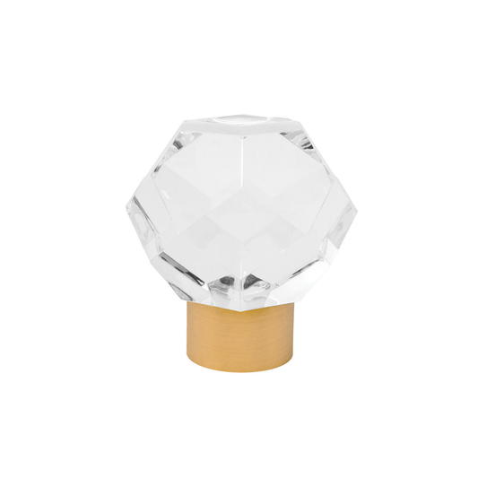 Acrylic Finial with Metal Collar