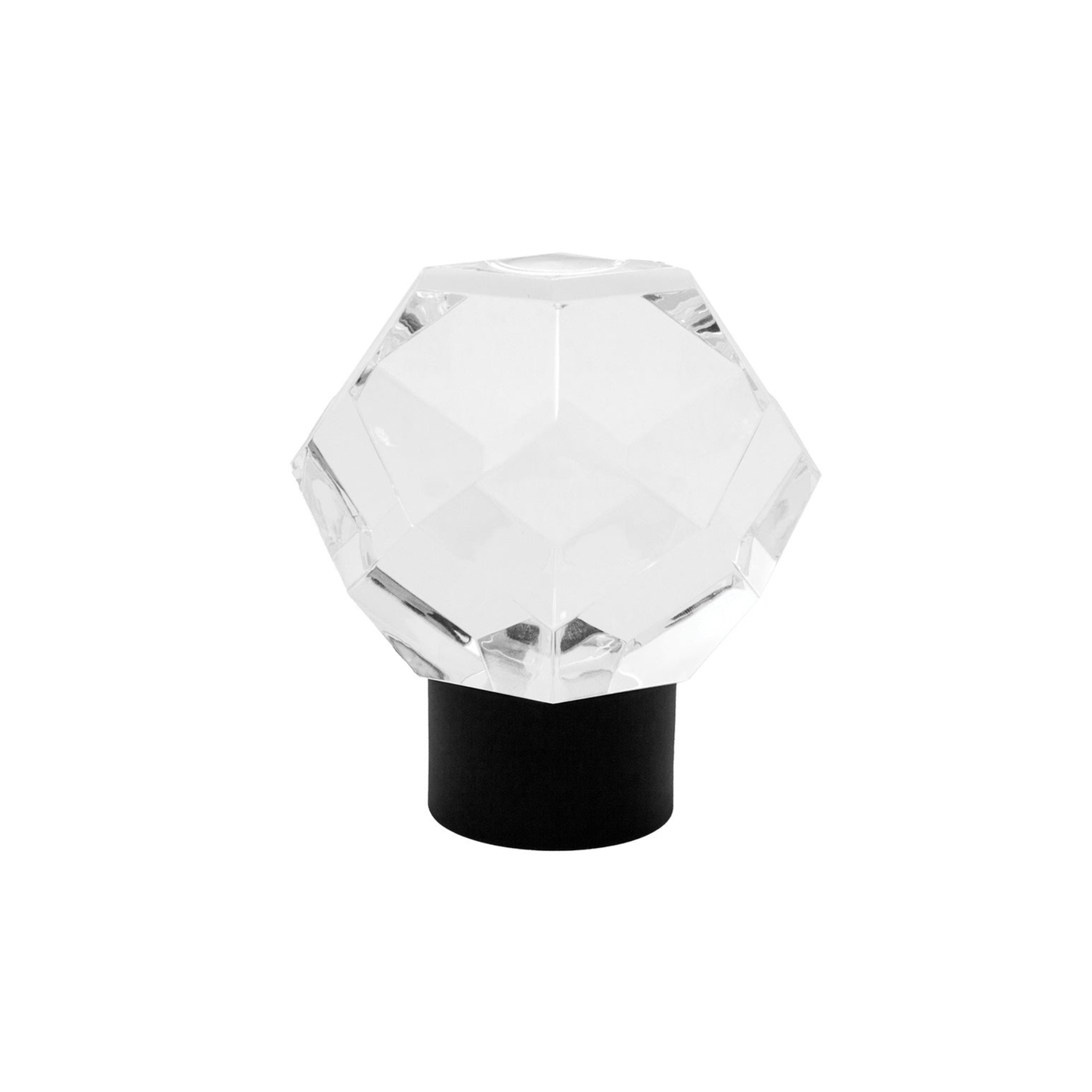 Acrylic Finial with Metal Collar