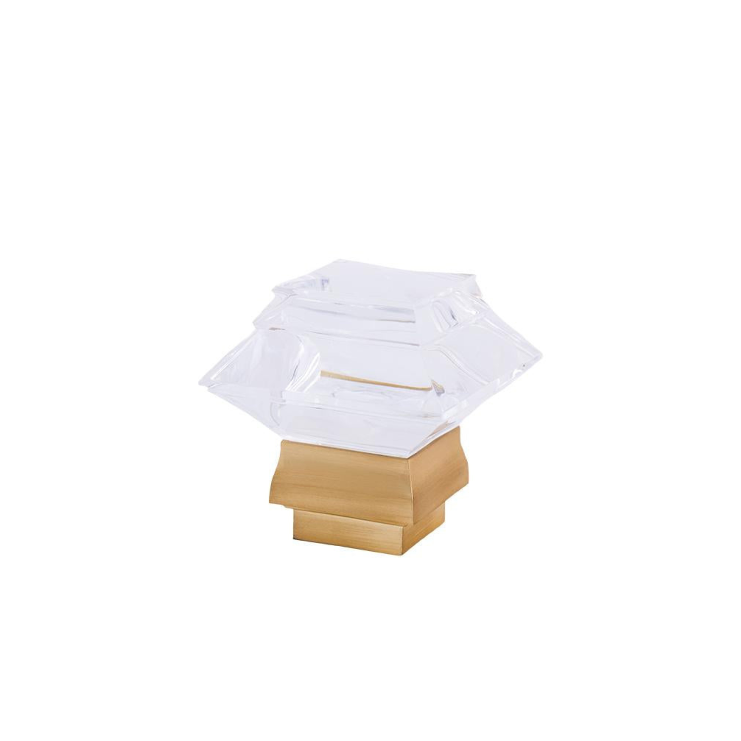 Acrylic Summit Finial with Square Metal Collar