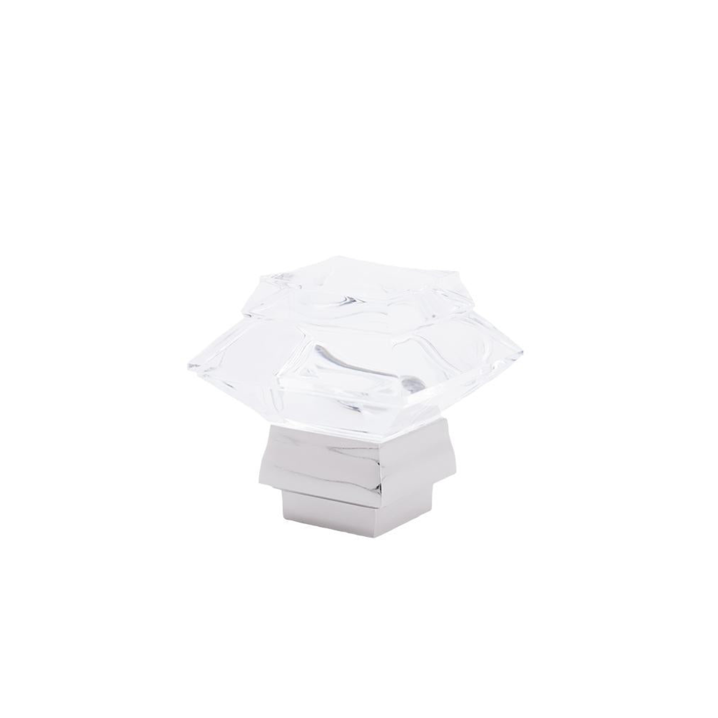 Acrylic Summit Finial with Square Metal Collar