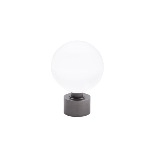 Acrylic Globe Finial Metal Collar