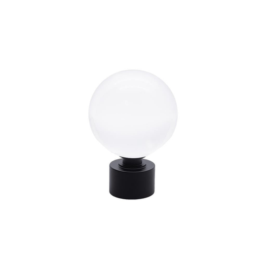 Acrylic Globe Finial Metal Collar