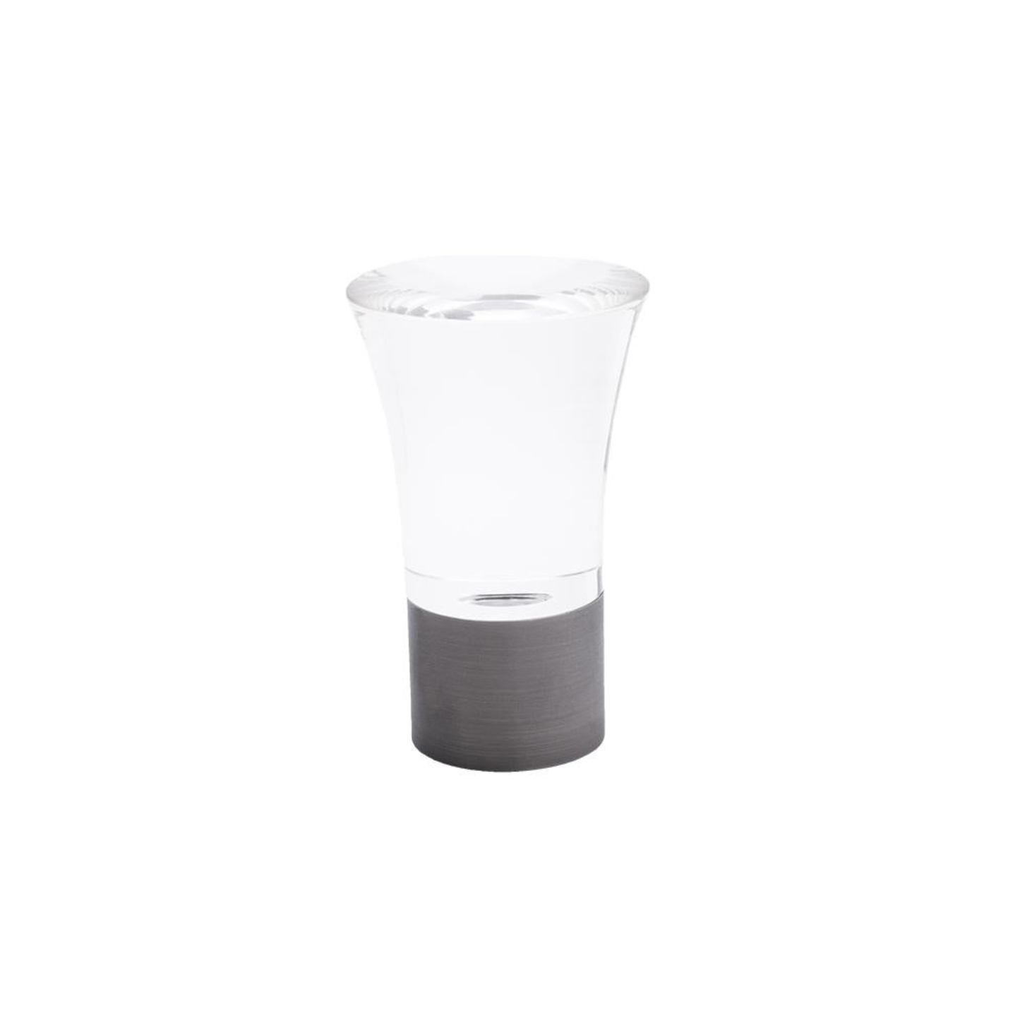 Acrylic Trumpet Finial with Metal Collar