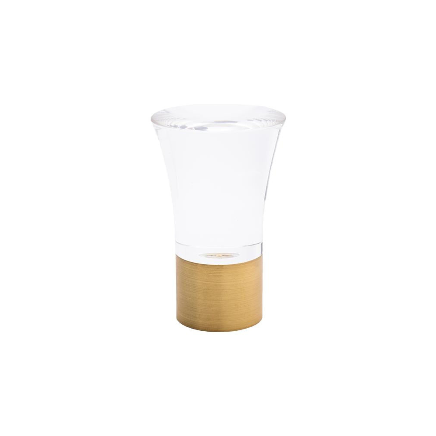 Acrylic Trumpet Finial with Metal Collar