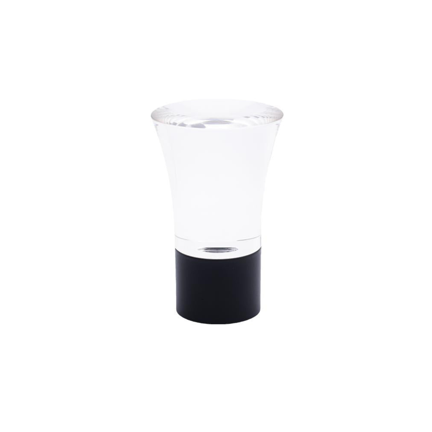Acrylic Trumpet Finial with Metal Collar