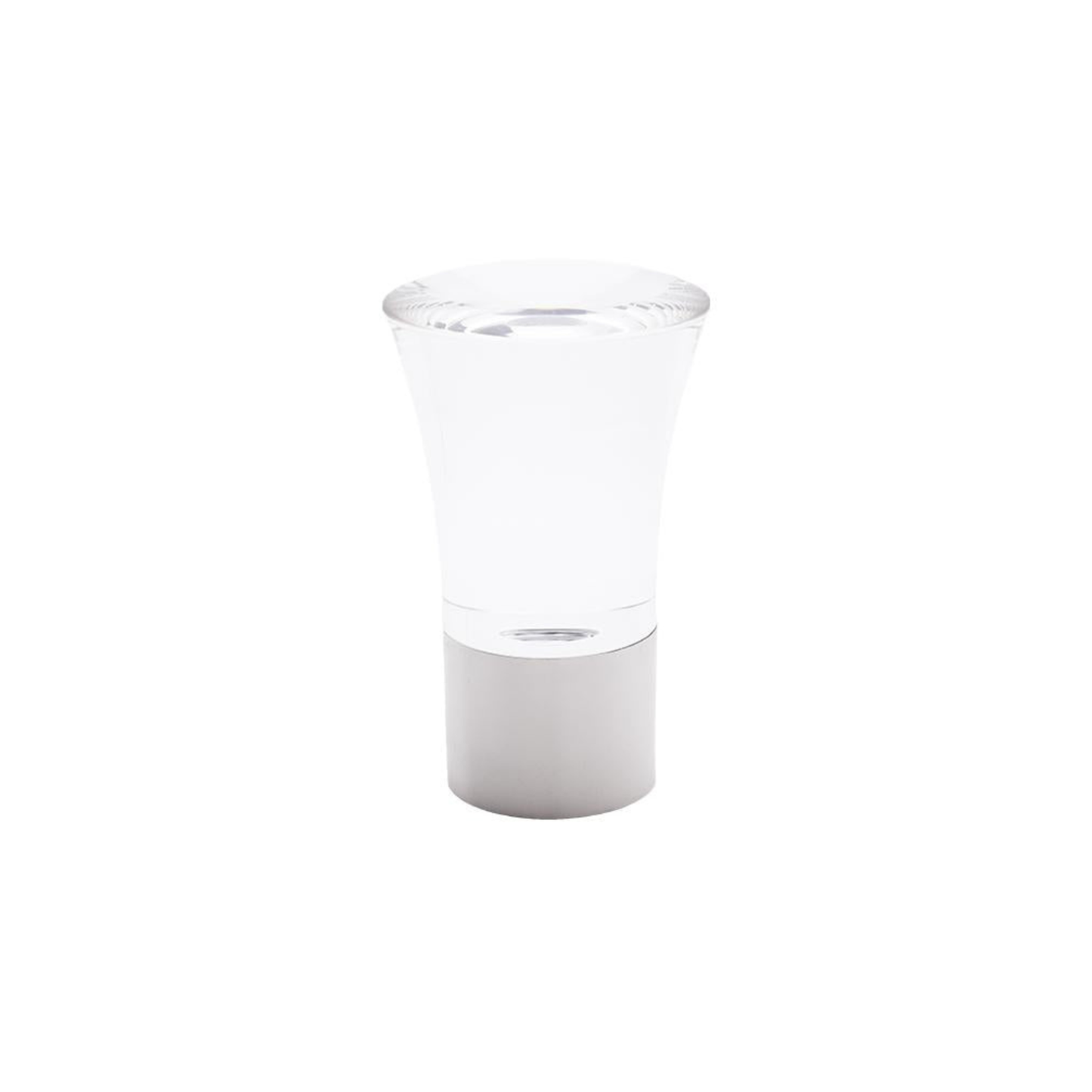 Acrylic Trumpet Finial with Metal Collar
