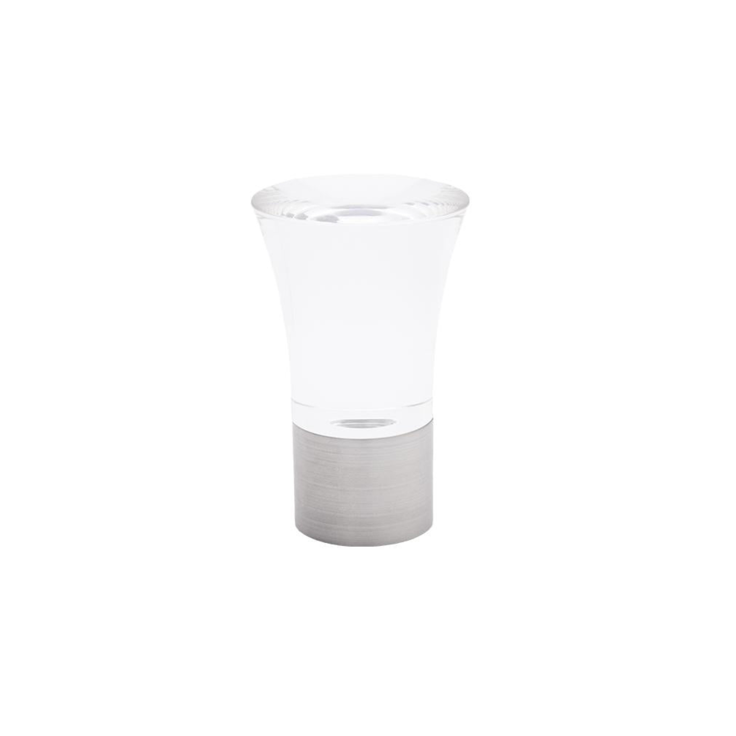 Acrylic Trumpet Finial with Metal Collar