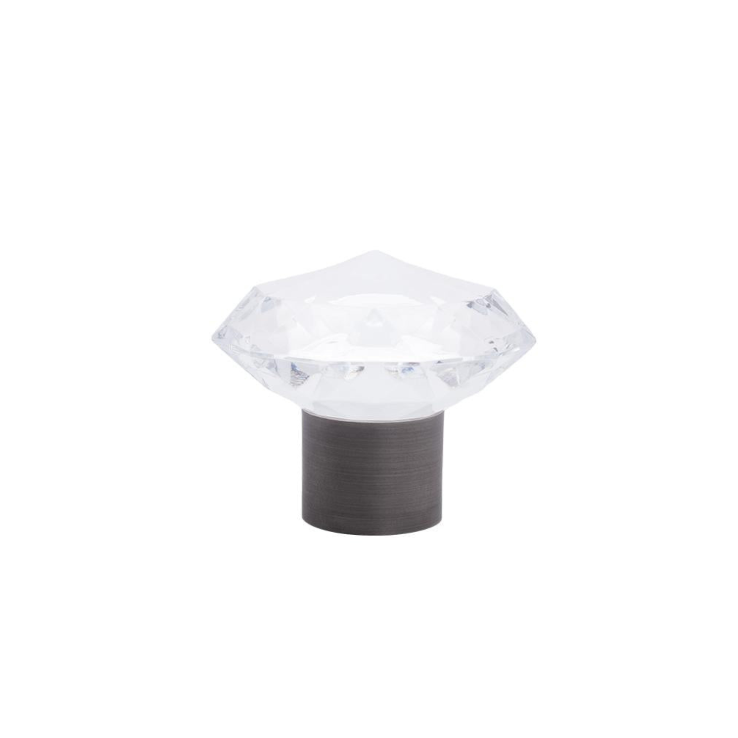 Acrylic Finial with Metal Collar