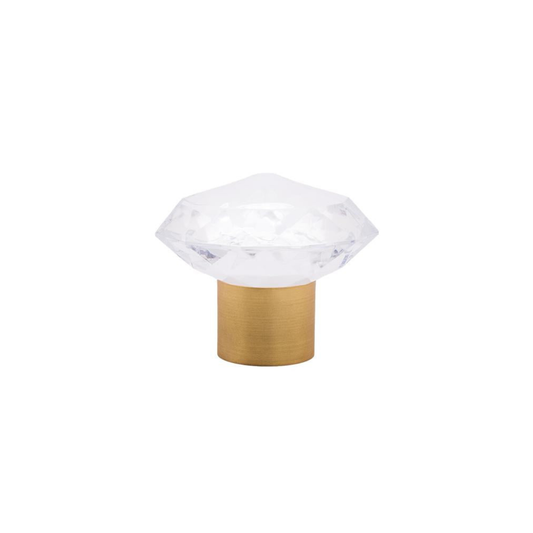 Acrylic Finial with Metal Collar